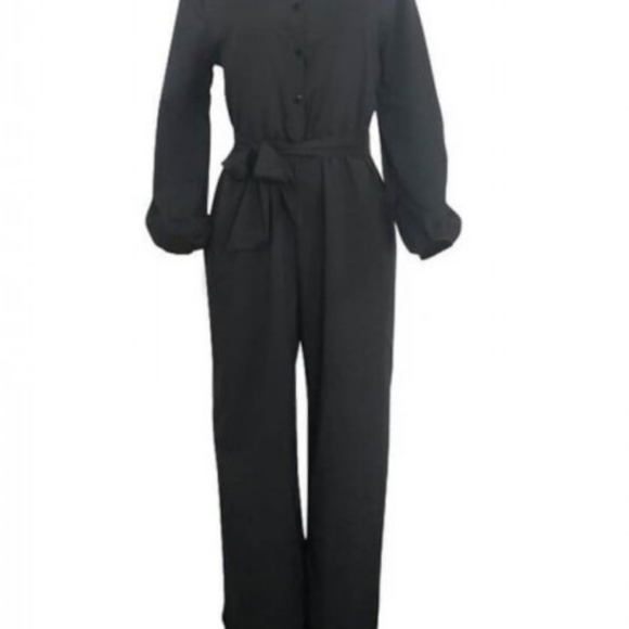 One Piece Black Jumpsuit - Picture 2 of 2